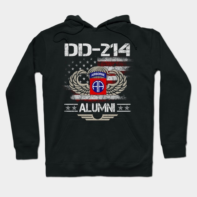 Proud U.S Army 82nd AIRBORNE Division DD-214 Alumni - Veterans Day Gift Hoodie by floridadori